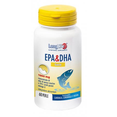Longlife EPA DHA Gold Integratore Antinfiammatorio 60 Perle