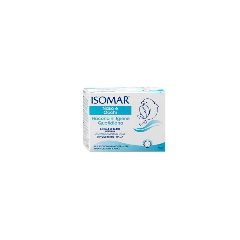 ISOMAR SOLUZIONE ISOTONICA ACQUA MARE IGIENE QUOTIDIANA 24 FLACONCINI MONODOSE 5 ML ISOMAR SOLUZIONE ISOTONICA ACQUA MARE IGIENE QUOTIDIANA 24 FLACONCINI MONODOSE 5 ML