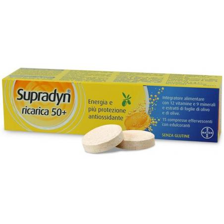 Bayer Supradyn Ricarica Age 50+ Integratore multivitaminico e multiminerale, 15 compresse