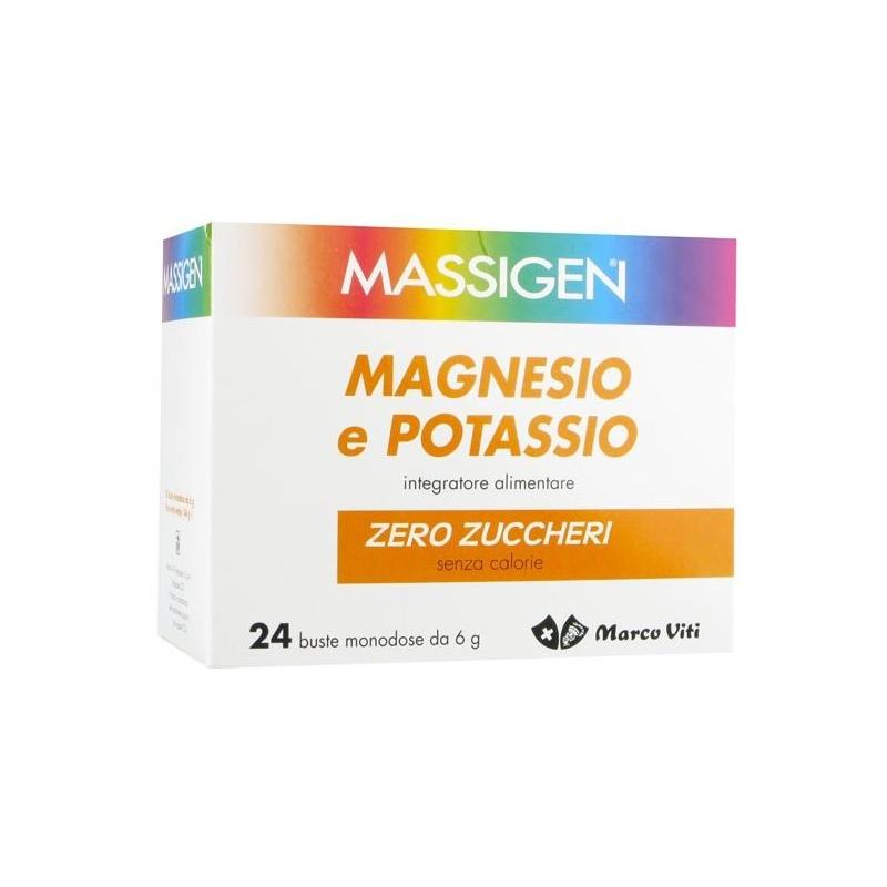 Marco Viti Massigen Integratore di Magnesio e Potassio Zero Zuccheri 24 Bustine Marco Viti Massigen Integratore di Magnesio e Potassio Zero Zuccheri 24 Bustine