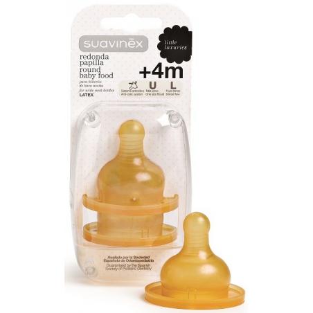 SUAVINEX TETT PAPP LATT +4M 2P