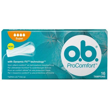 O.b. Plus ProComfort Assorbenti Interni Flusso Abbondante 16 Pezzi