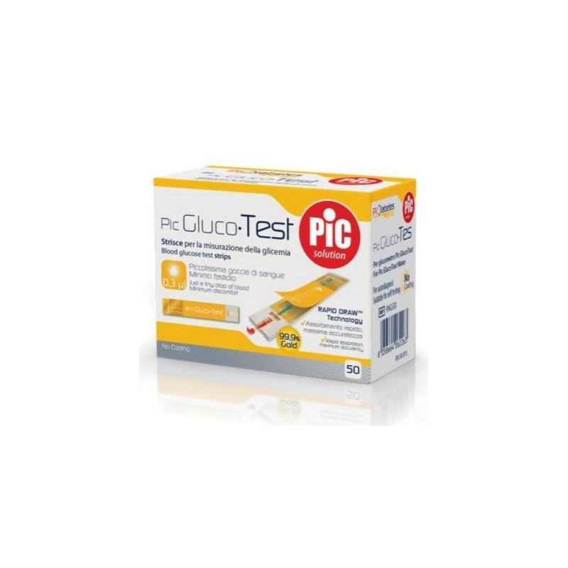 Pic GlucoTest 50 Strisce per la Misurazione della Glicemia