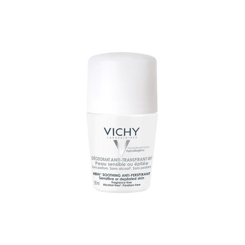 Vichy Deodorante Roll-On Pelle Sensibile o Depilata 50 ml