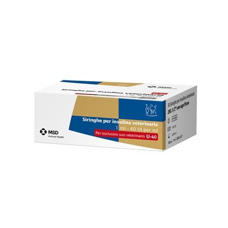 Msd Siringa Per Insulina Veterinaria 40ui/Ml 30 Pezzi