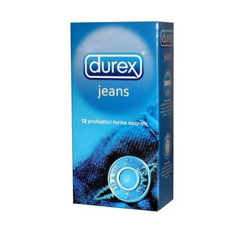 Durex Jeans Profilattico con forma Easy-on 12 Preservativi