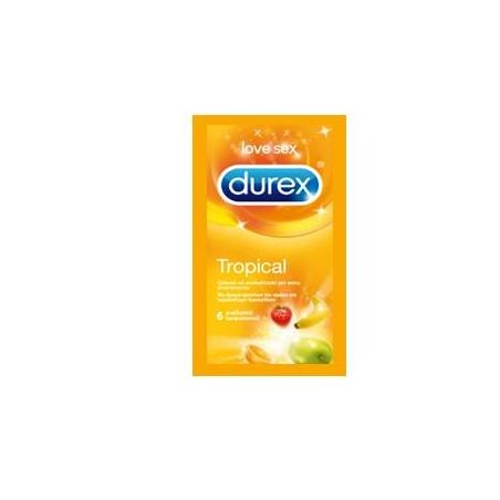 Durex Love Sex Tropical Gusto alla Frutta 6 Preservativi