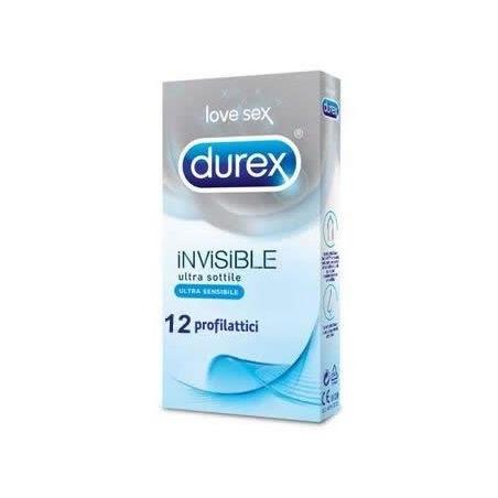 Durex Love Sex Invisible Profilattico Ultra Sottile 12 Preservativi