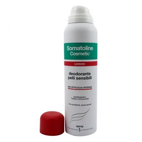 Somatoline Cosmetic Uomo Deodorante Spray Pelli Sensibili 48H 150 ml
