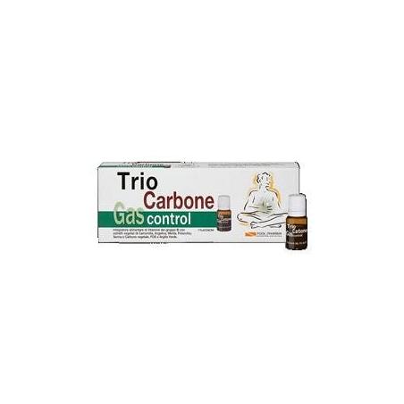 Triocarbone Gas Control Integratore per l'Eliminazione dei Gas Intestinali 7 Flaconcini