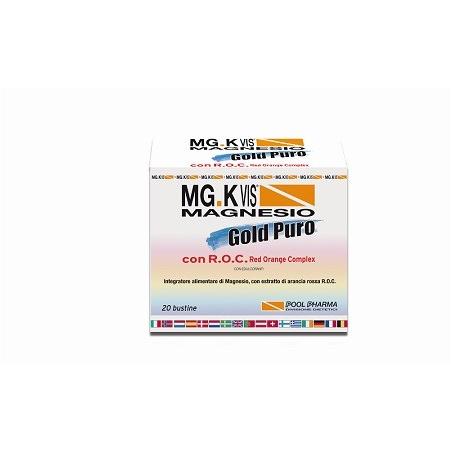 Mg.K Vis Magnesio Gold Puro Integratore Energetico 20 Bustine
