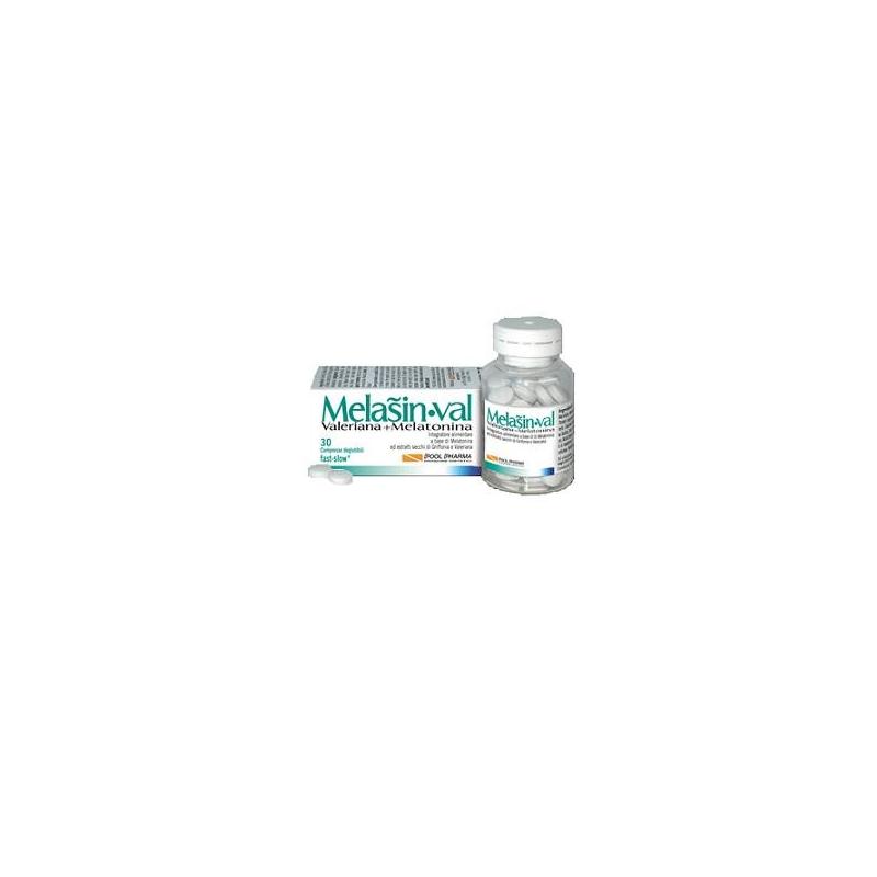 Melasin•Val Integratore per l'Insonnia 1 Mg 30 Compresse 220 mg