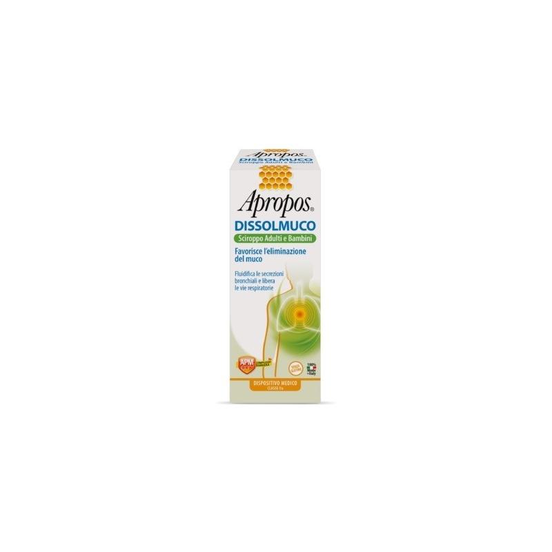 Apropos Dissolmuco Sciroppo Muco in Eccesso per Adulti e Bambini 230 g