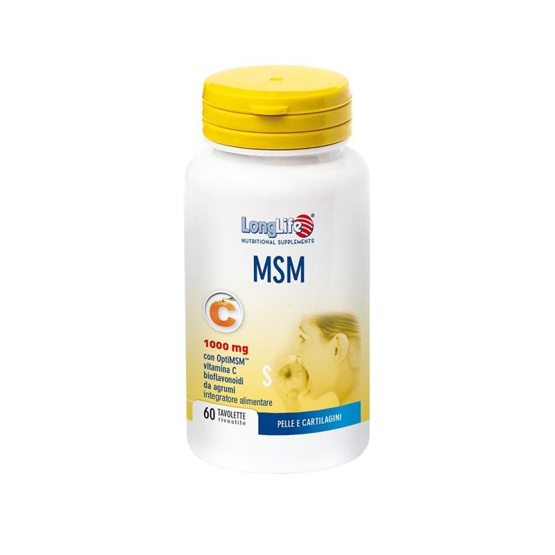 LongLife MSM 1000 mg è privo di glutine ed utilizzabile anche da vegetariani.