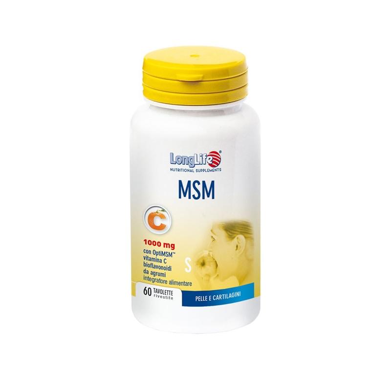 MSM LongLife integratore per pelle e cartilagini 60 tavolette