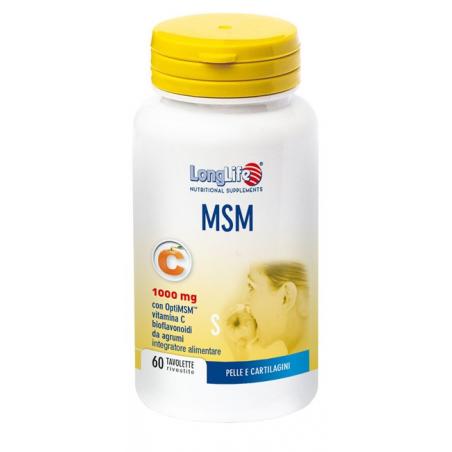 MSM LongLife integratore per pelle e cartilagini 60 tavolette