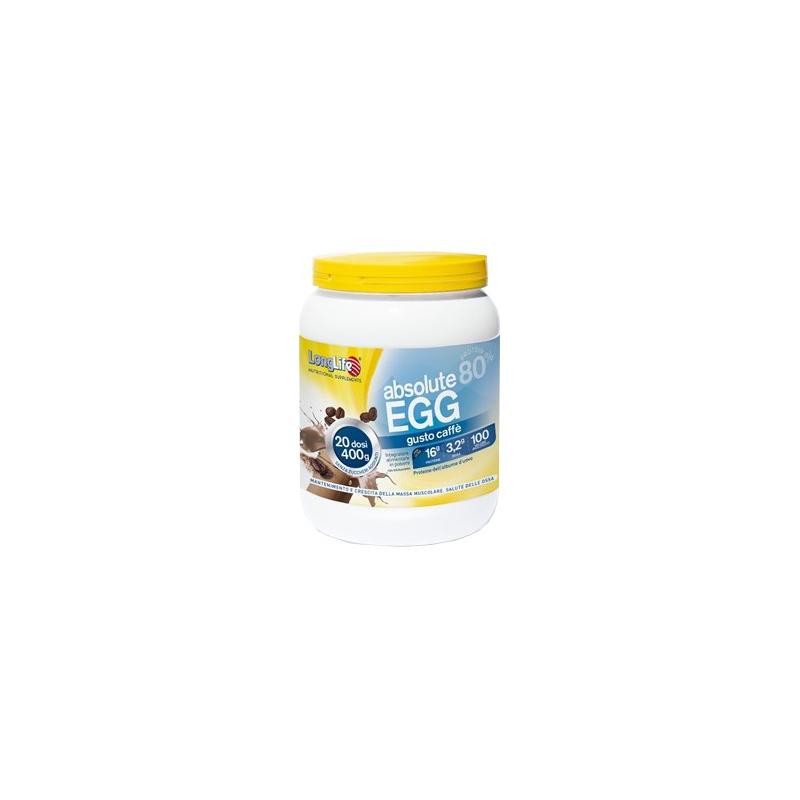 Longlife Absolute Egg Integratore per Sportivi 400 g Gusto Caffè