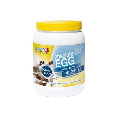 Longlife Absolute Egg Integratore per Sportivi 400 g Gusto Caffè