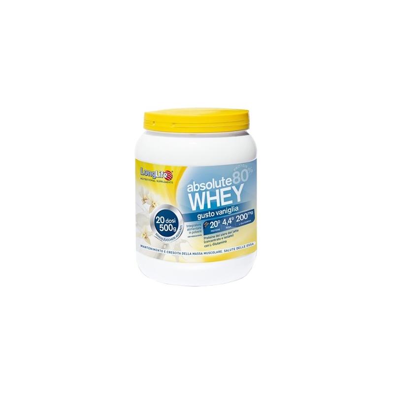 LongLife Absolute Whey Vaniglia Integratore Proteico 500 g