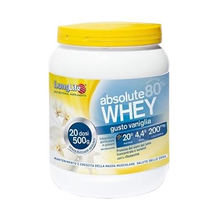 LongLife Absolute Whey Vaniglia Integratore Proteico 500 g