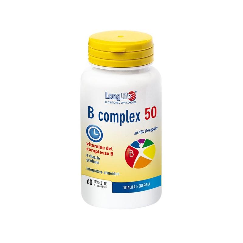 Longlife B Complex 50/R Integratore contro l'Insonnia 60 Tavolette