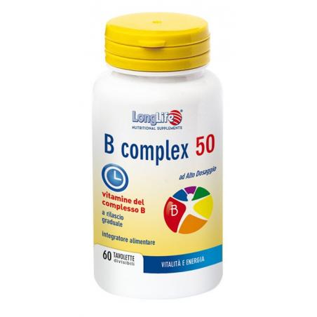 Longlife B Complex 50/R Integratore contro l'Insonnia 60 Tavolette