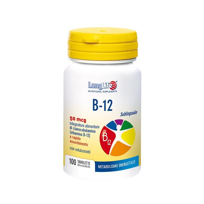 Longlife B12 100 Tavolette 50 Mcg