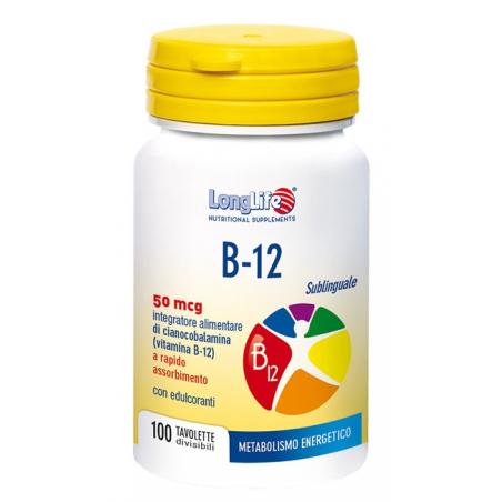 Longlife B12 100 Tavolette 50 Mcg
