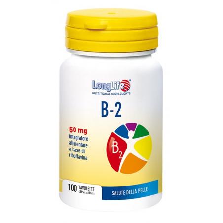 LongLife Vitamina B-2 confezione da 100 tavolette