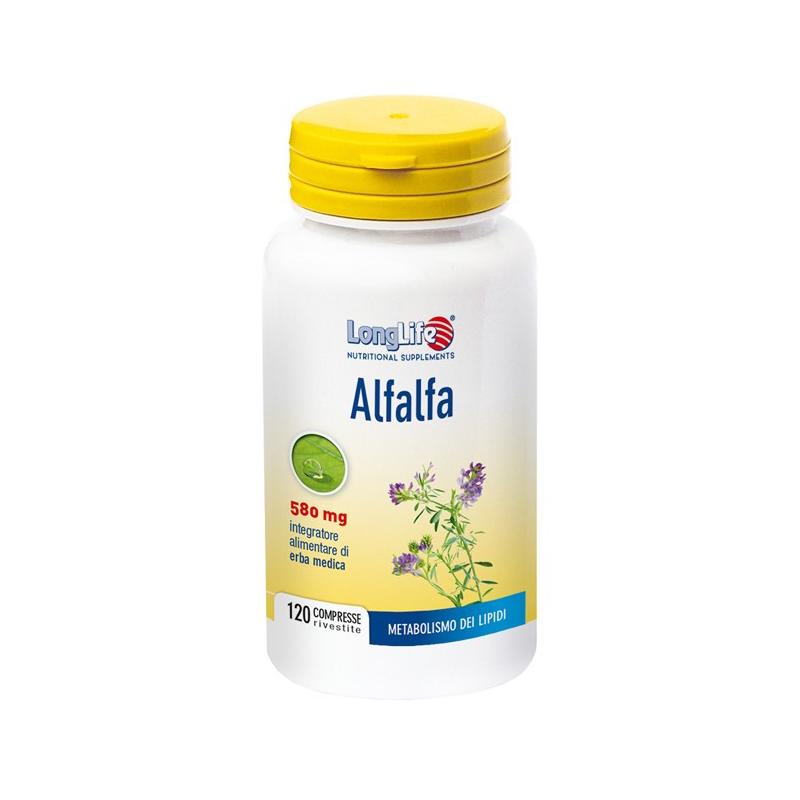 Longlife Alfalfa Integratore per il Sistema Immunitario 120 Compresse