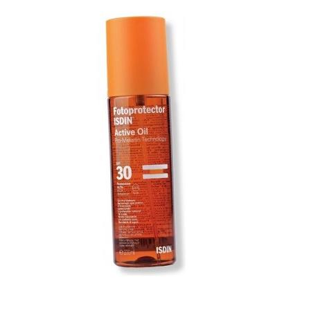 Isdin Fotoprotector Active Oil Protezione Solare SPF 30 per Pelle Secca