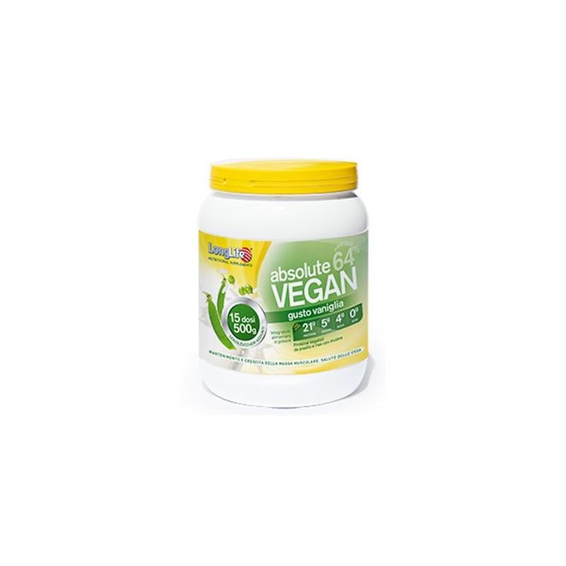 Longlife Absolute Vegan proteine vegetali in polvere 500 grammi