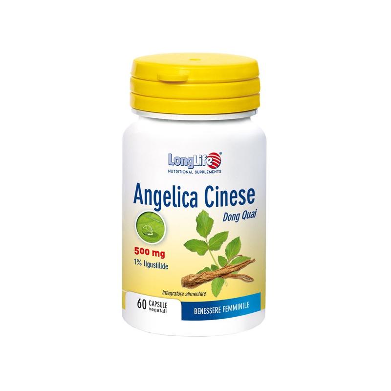 Longlife Angelica Cinese Integratore per i Dolori Mestruali 60 Capsule Vegetali