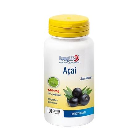 Longlife Açai Integratore Antiossidante 100 Capsule
