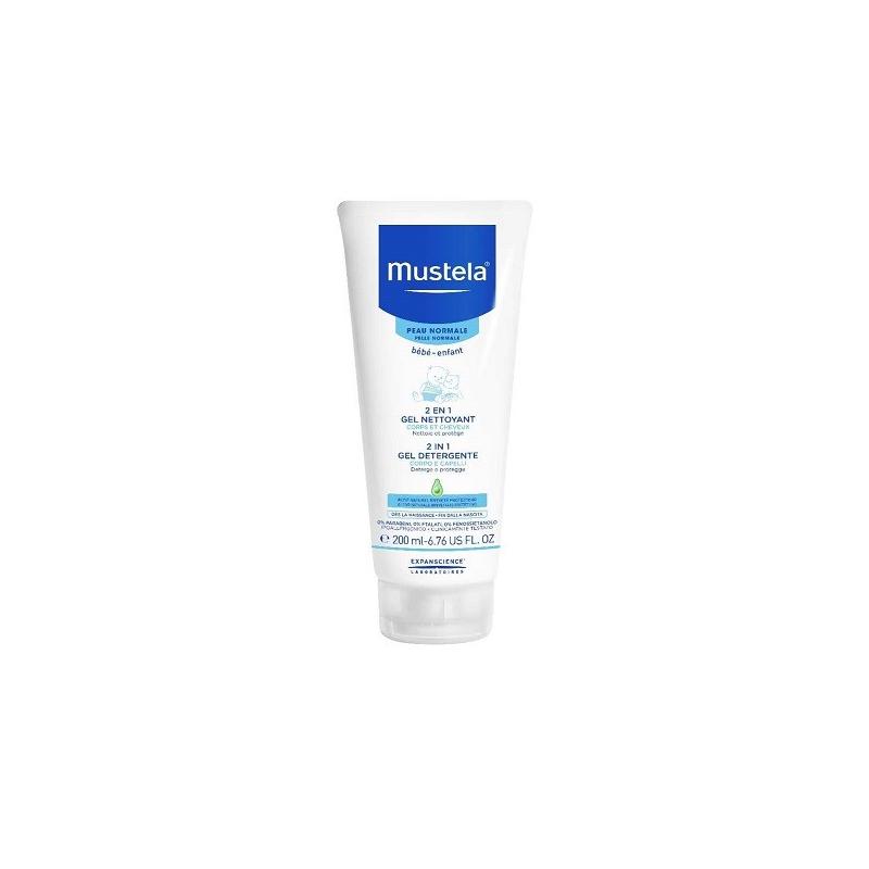 Mustela 2 in 1 Gel Detergente per Neonati e Bambini