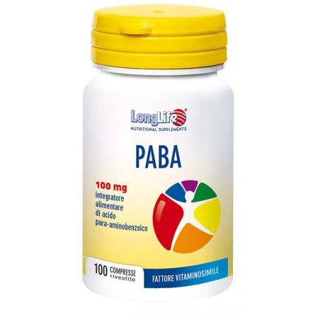 Longlife PABA Integratore per L'Incanutimento Precoce 100 Compresse