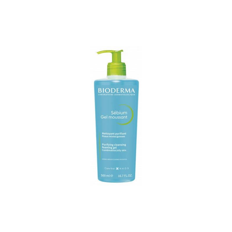 Bioderma Sébium Gel Moussant Detergente Viso per Pelle Grassa