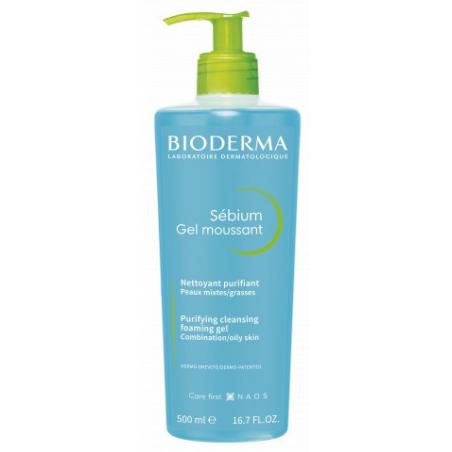 Bioderma Sébium Gel Moussant Detergente Viso per Pelle Grassa