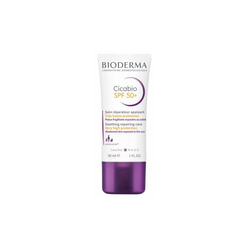 Bioderma Cicabio SPF 50+ Crema Solare per Pelle Danneggiata