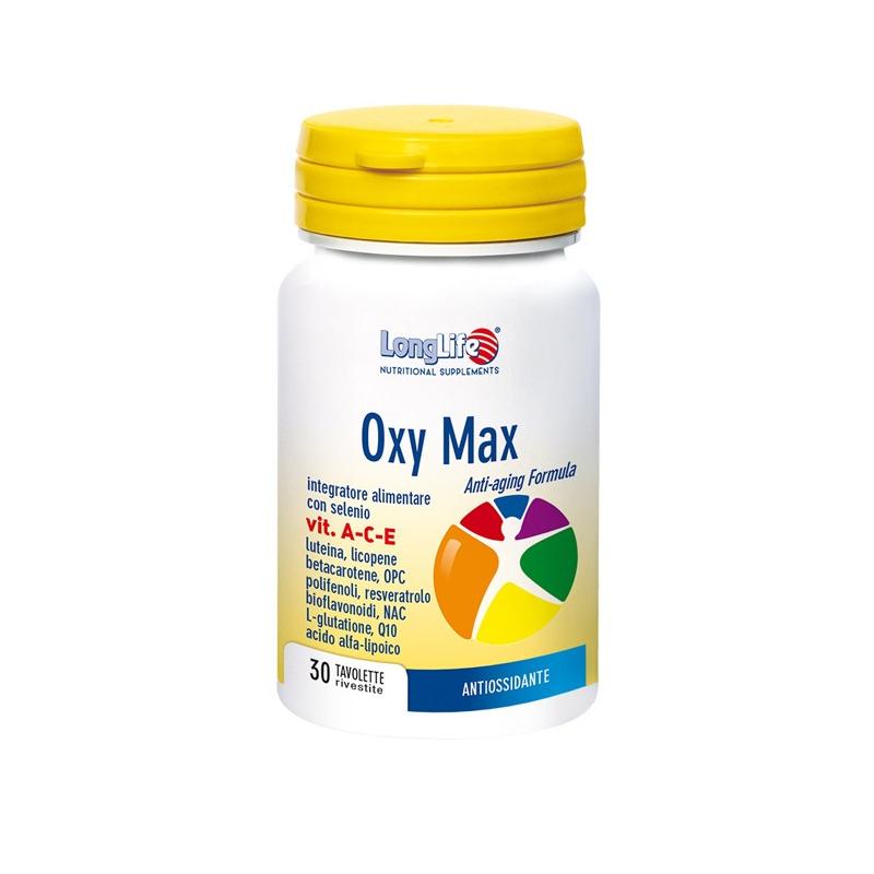 LongLife Oxy Max ACE Integratore Antiossidante 30 Tavolette