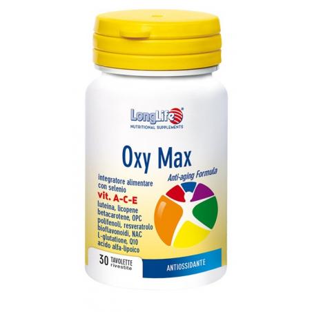 LongLife Oxy Max ACE Integratore Antiossidante 30 Tavolette