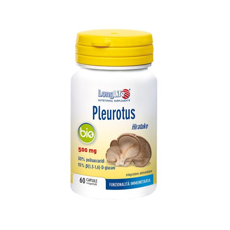 Longlife Pleurotus Bio Integratore per le difese Immunitarie 60 Capsule