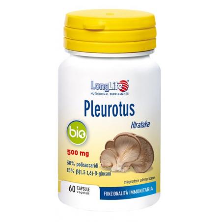 Longlife Pleurotus Bio Integratore per le difese Immunitarie 60 Capsule