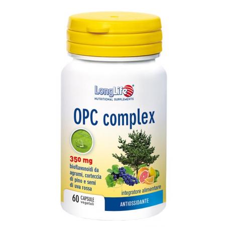 Longlife OpC Complex Integratore Antiossidante 60 Capsule Vegetali
