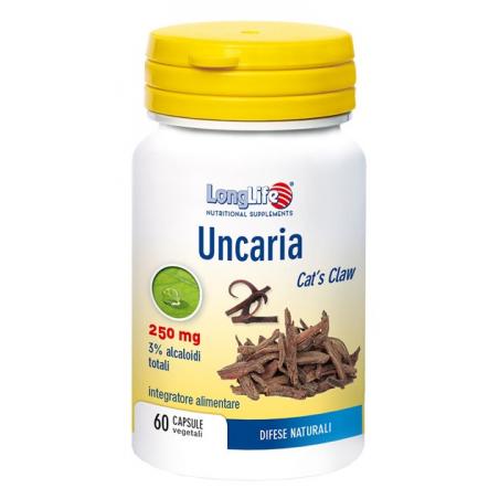 LongLife Uncaria Integratore per le Difese Immunitarie 60 Capsule