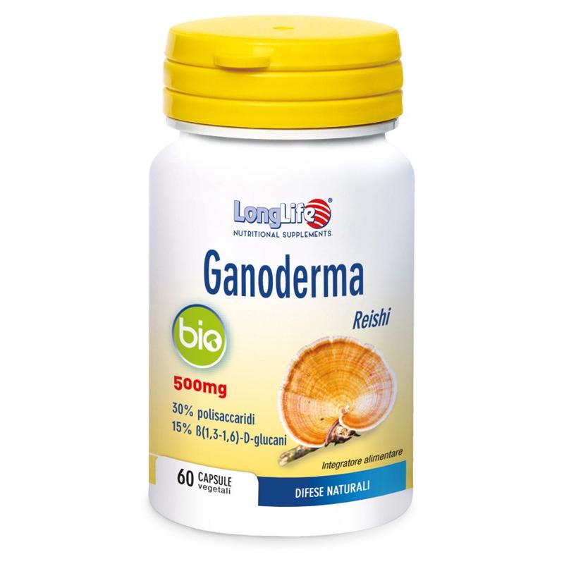 Longlife Ganoderma Bio Integratore per il Sistema Immunitario 60 Capsule