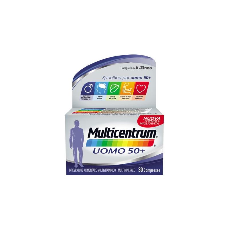 Multicentrum Uomo 50+ Integratore Multivitaminico e Multiminerale 30 Compresse