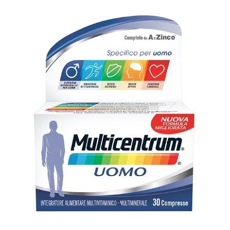 Multicentrum Uomo Integratore Multivitaminico e Multiminerale 30 Compresse