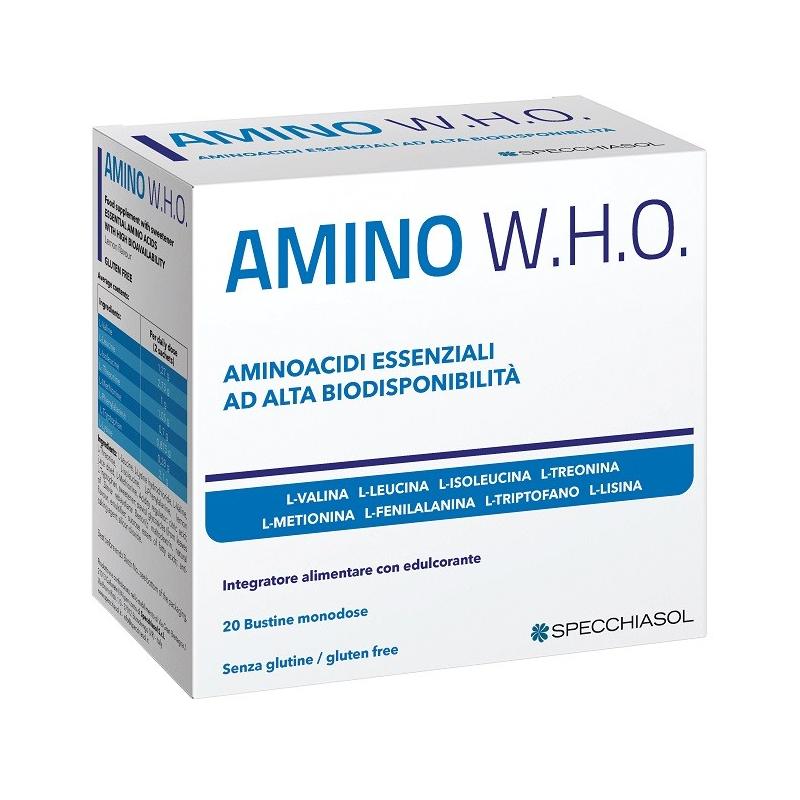 Specchiasol Amino Who 20 Bustine Integratore di Aminoacidi