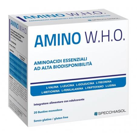 Specchiasol Amino Who 20 Bustine Integratore di Aminoacidi